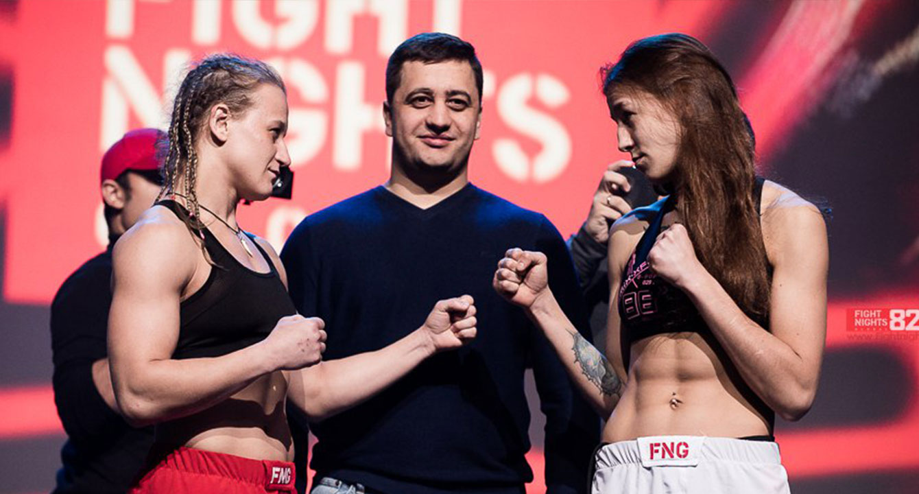 ВИДЕО БОЯ FIGHT NIGHTS GLOBAL 82: МАРИЯ АГАПОВА VS. ЛИЛИЯ КАЗАК